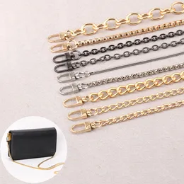 Väskdelar Tillbehör Multicolor Chain Gold Women's Shaule Metal Strap Crossbody Belt för påsar 230106