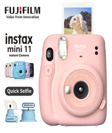 Filmcamera's Fuji Echte Instax Mini11 Instant Camera Origin Fujifilm PinkBluegrayWhitePurple met Mini PO Paper 2210143103166
