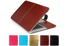 Business Leather Smart Holster Protective Sleeve Bag Case Cover för New MacBook Air Pro Retina 116 12 133 154 Inch Laptop Prote3934948