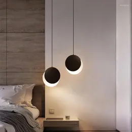 Pendant Lamps Nordic Bedroom Bedside Small Droplight Modern Simple Creative Personality Designer Light Restaurant Bar Single-Head