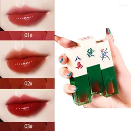 Lip Gloss Mahjong Idratante Glasting Acqua Tinta di Lunga Durata Labbra Trucco Rossetto Liquido Donne Cosmetici TSLM1