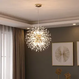 Candeliers 2022 Lámpara de iluminación de araña moderna de Dandelion de encogimiento para decoración del hogar Samsarah SH-P40 0106