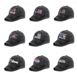 Let's Go Brandon Baseball Cap Party Hats dostarcza FJB Trump Supporter Rally Parade Cotton Hat Print Daddy Hats Nowe