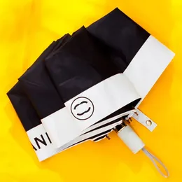 Designer lyxiga automatiska solregnparaplyer Vikbart paraply