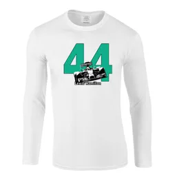 2023 F1チームフォーミュラワンTシャツメンズ面白いハミルトン44レースカープラスサイズOネックファッションストリートウェアヒップホップロングスリーブトップスティー31ir