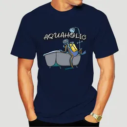 Herr t-skjortor roliga dykningskjorta för män ren bomull vintage t-shirts dyk dykare havs snorkling sport tee kort ärm 1553j
