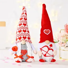 Festgåvor ansiktslös gnome pojkvän flickvän valentin dag närvarande bröllopsdagskontor hem bordsskiva dekoration ny