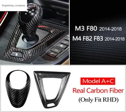 Real Carbon Fiber Gear Shift Knob Cover For BMW M2 F87 M3 F80 M4 F82 M5 F83 F10 F85 X5M F86 X6M F12 F131595697