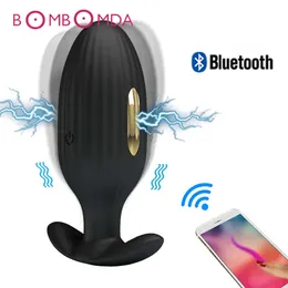 Articoli di bellezza 2020 Bluetooth APP Scosse elettriche Clitoride G Spot Vibratore Butt Plug Vibrazione Dildo anale Dilatatore dell'ano Giocattoli sexy per coppie