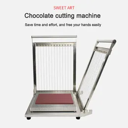 Chocolate guitar Cutting Machine jelly drops square cuttere dicing Soft sweets slicing