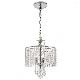 Pendant Lamps American Country Wrought Iron Crystal Chandelier Jianyi Villa Living Room Dining Bedroom European Creative Lighting