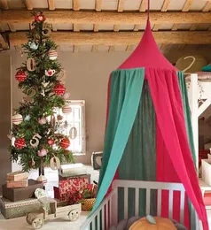 Crib Netting Christmas Deco Dift Hanging Canopy100 Premium muślinowe bawełniane łóżko Baldachin dla dziecka pokój dla dzieci 230106