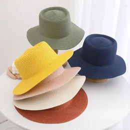 Wide Brim Hats Summer Beach Hat Women's Colorful Sun Outdoor Straw For Women Men Protection Unisex Bump Top 2023