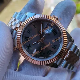 17 kolorów 41 mm zegarki mężczyzn Rose Gold zegarek BPF Jubileusza Bransoletka Mężczyzna BP ruch Automatyczny wimbledon czekoladowy brąz