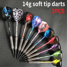 CyeElife Высококачественные 3PCS 14G Профессиональные полеты Soft Tip Set Set Electronic Darts Sports Games 0106