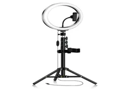 Luce ad anello alto con supporto per treppiedi Porta del telefono Circle Lamplight Ringlight per Pography Selfie Makeup Video su YouTube Tiktok3678195