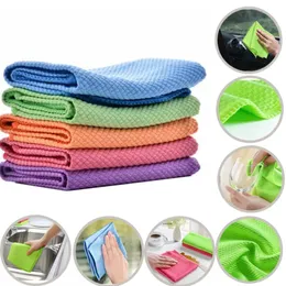 Soft Microfiber Towel Absorbable Glass Kitchen Wipes Table Window Car Dish Towel Rag Wholesale