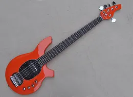Orange 5 Strings Bass Guitar com Black Pickguard Rosewood Artlebond