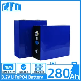 Lifepo4 280Ah 1/4/8/16/32PCS wiederaufladbare Batterie 3,2V Grade A Lithium-Eisen-Phosphat-prismatische neue Solarzellen für Boot-Golfwagen