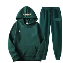 Tracksuits masculinos Temporada 7 Main High Street Essential Letter New Sweater Set Mens e Women's Hooded Jacket