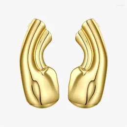 Śruba śrubowa punkowa earbe ucha klips na kolczykach dla kobiet złoty kolor usznosły bez przeszywania biżuterii mody E1911340S
