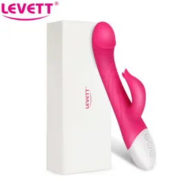 Itens de beleza Levett 64 Vibração Vibradores de coelho para mulheres Dildos eróticos sexy brinquedos femme clitóris estimular a vagina g spot wibrator sexyshop