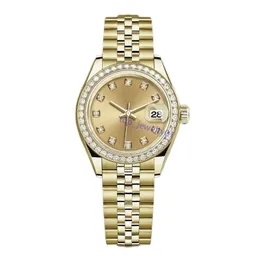 Womens watch luxury designer diamond watch Automatic mechanical sliding size 36MM 31MM 28MM stainless steel strap waterproof movement watches golden Watch