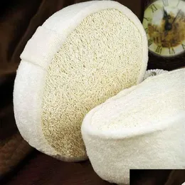 Badborstar svampar skrubber hela 1 dator mjuk färsk naturlig loofah luffa svamp dusch spa kroppskrubber exfoliator badning mas dhmw0