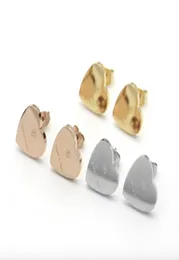 Met doos Big Famous 316L titanium stalen stekring Luxe hartvorm Merk Women Charm Love Earrings Fashion Jewelry8642171