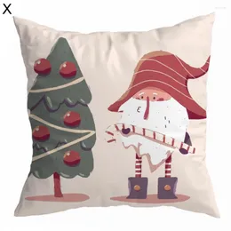 Yastık Kılıfı Dekoratif Kare Noel Serisi Desen Araba Koltuk Yastık Kapak Dekoru Kanepe