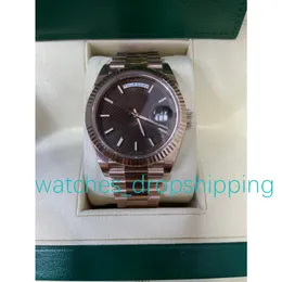 Super NF Factory Watch V2 Oro rosa 41mm Quadrante marrone cioccolato scozzese Movimento automatico Acciaio inossidabile Orologi da uomo di alta qualità Nuovo orologio da polso
