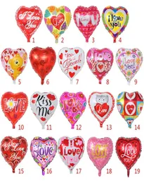 18 -calowe nadmuchiwane powietrze Ballons kształt serca helowy balon dekoracja ślubna Folia Balony Love Ballons Whole7191304