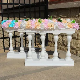 Fiori decorativi Wedding Road Cited Silk Rose Peony Hydrangea DIY Porta ad arco Fiore Fila Finestra T Stazione Decorazione