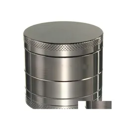 Inne akcesoria do palenia Metal Tobacco Smoke Herb Grinder 40x35mm 4 -warstwowy luksusowy detektor rur szlifowanie Hine Filtr DH0295 DEL DH0E5