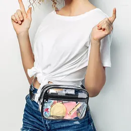 Waist Bags PVC Women Fanny Pack Belt Bag Hip Bum Clear Transparent Chest Pouch 2023 Beach Travel Banana Zipper