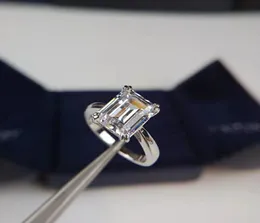 S925 SILVER 펑크 반지 3 카트 크기의 다이아몬드 여성을위한 직사각형 다이아몬드 웨딩 보석 선물 선물 PS70561565958