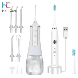 Oral Irrigators Other Hygiene Portable irrigator Teeth Cleaner electric Dental water jet flosser Scaling Remover USB Rechargeable Tooth Whitening Set 221215