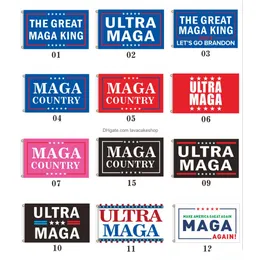 Banner Flags Stock 2024 Trump Maga Flag 150x90cm Election Save America مرة أخرى إسقاط تسليم المنزل حديقة الاحتفال لوازم الحفلات DH3KD