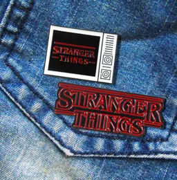 Stranger Things The TV Shape Симпатичная эмалевая булочка для женских украшений для женской моды металлические винтажные броши штифтов Значок целый подарок 2839406