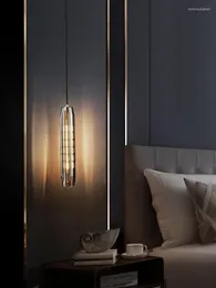 Подвесные лампы роскошные все медные хрустальная люстра постмодернистского ресторана освещение