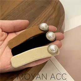 Fashion Pearl Hair Clip TAKBIN FOR DALNE ELEGANT Korean Design Snap Barrette Stick Hair Hair Hair Akcesoria 1289