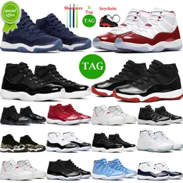 TOP OG 2023 Cherry 11 scarpe da basket da uomo Midnight Navy Velvet jumpman 11s Bred Cool Grey Gamma Blue j11 da donna scarpe da ginnastica sportive da uomo