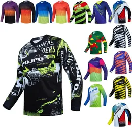 Kurtki wyścigowe Off Road Mountain Team Odzież Koszula rowerowa Downhill Jersey Long Sleeve Motorcycle JPO Pro Cycling Men