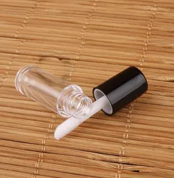 100 шт. 0,8 мл изысканный мини -пустой прозрачный глянцевый глянцевая трубка Пластиковая бальзам для губ.