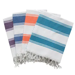 Custom 70x140cm Cotton Turkish Towel Stripe Ultra Soft Feeling Sand Free Beach Blanket Quick Dry Absorbent Bath Towel No More Bad Odor Lightweight Travel Towels