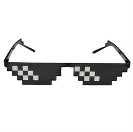 8 bit haydut hayat güneş gözlüğü pikselli erkekler kadın marka parti gözlükleri mozaik uv400 vintage gözlük unisex hediye oyuncak gözlükleri7484387