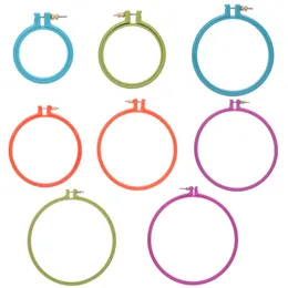 Nähen Vorstellungen Werkzeuge Kunststoff Oval Kreuz Stich Maschine Stickerei Hoops Ring Bambus Für Handarbeit Haushalts Zubehör