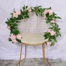 Decorative Flowers Artificial Rose Fake Flower Rattan Air-conditioning Duct Covering The Living Room Ceiling Decoration Plastic Winding Vine
