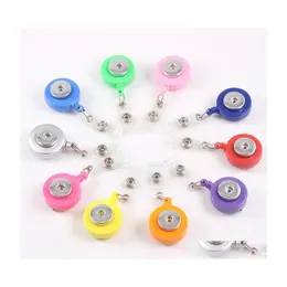 Keychains Bot￣o Snap Button Reels de Card de Id de Passo de Passo de Passagem Repuls￣o Relado PL Pl Nome da Tag Recos