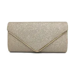 Evening Bags Fashion Glitter Women Envelope Clutch Luxury Shiny Wedding Clutches Handbags Chain Shoulder For Girl Bolsas 230106